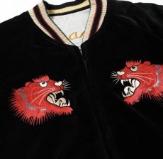 画像8: TAILOR TOYO (テーラー東洋) Mid 1950s Style Velveteen Souvenir Jacket “RED TIGER” × “LANDSCAPE” (8)