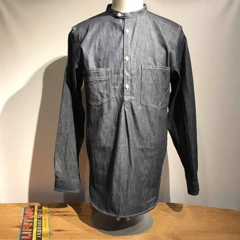 Dapper S ダッパーズ Classical Stand Collar Pullover Work Shirts Spurs スパーズ