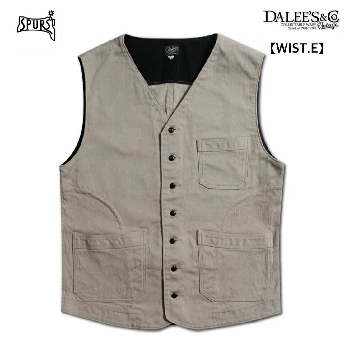画像1: DALEE'S&CO(ダリーズ＆コー)WIST.E 10s Wolf Vest (1)