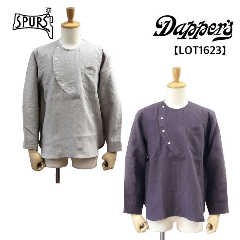 画像1: Dapper`s(ダッパーズ) Round Placket Miners Pullover Shirts (1)